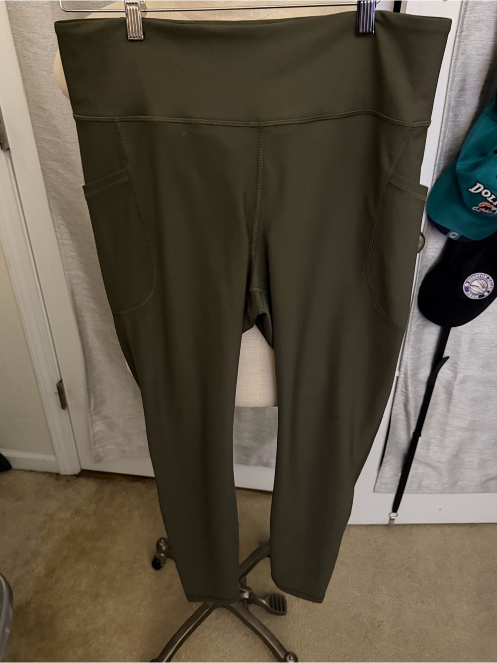 Olive High-Rise Pocket Active Powersoft XL TALL Yoga Pants - Women(127)